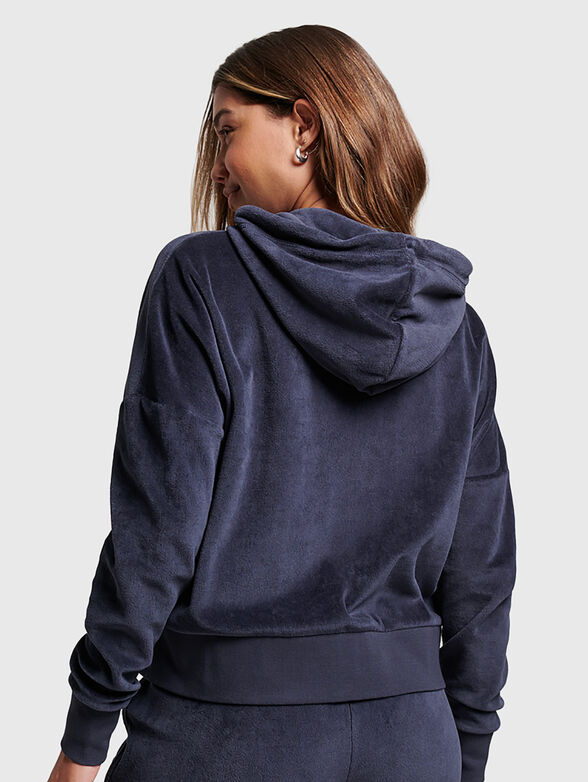 Sports sweatshirt in velvet - 3
