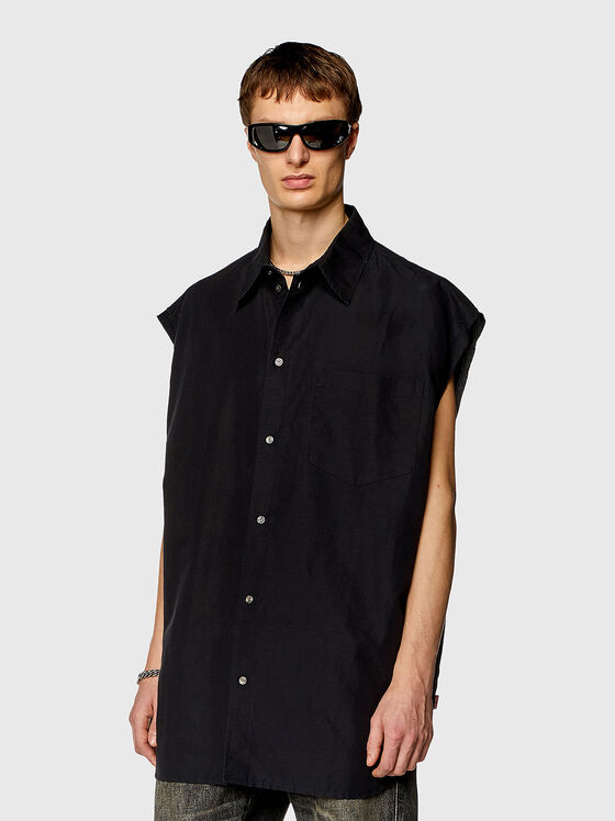 S-SIMENS top in linen blend - 1
