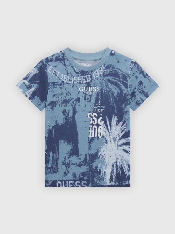 Tricou din bumbac cu imprimeu - 1