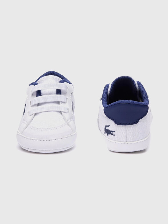 White sneakers with pink details  - 5