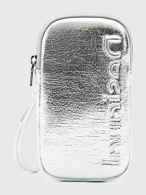 Black phone pouch with logo detail - 1