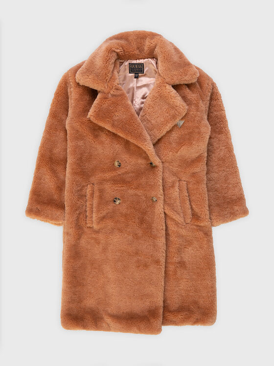 Blană maro pufoasă - 1