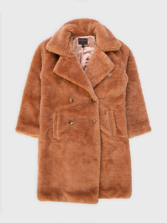 Brown fluffy coat - 1