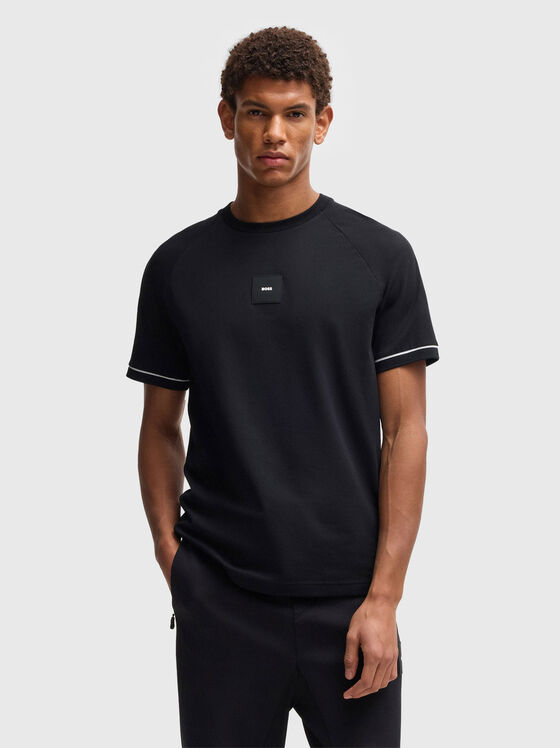 Tricou din bumbac cu cusături accentuate - 1