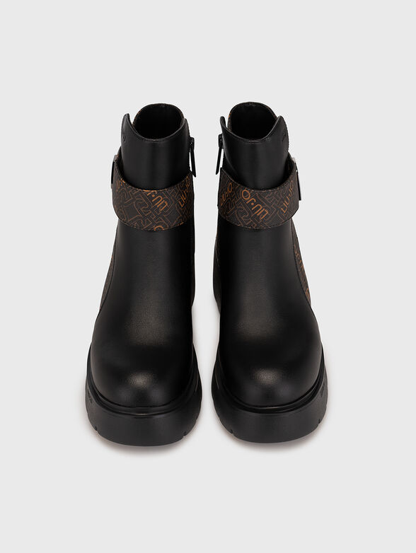 CARRIE 04 ankle boots with logo print - 6
