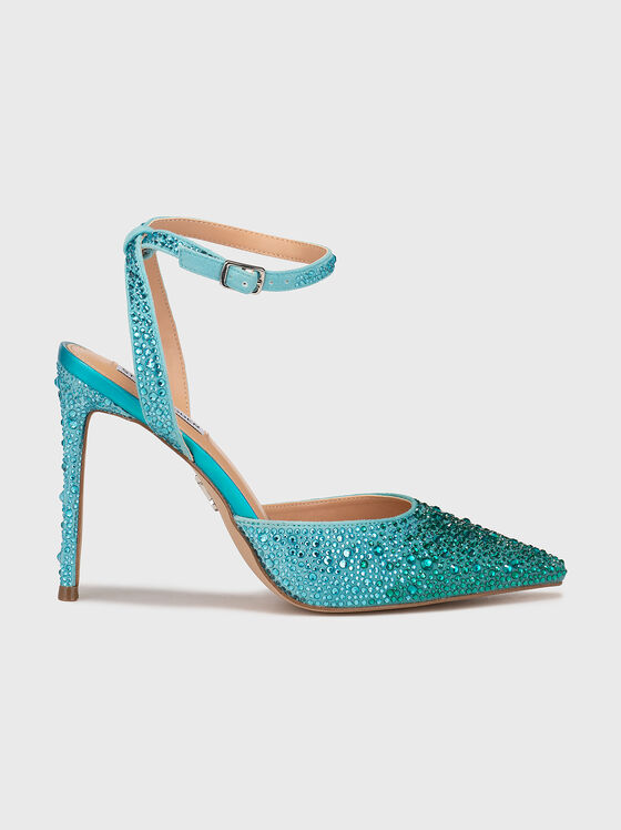 REVERT-S shoes in silver color with applied rhinestones - 1