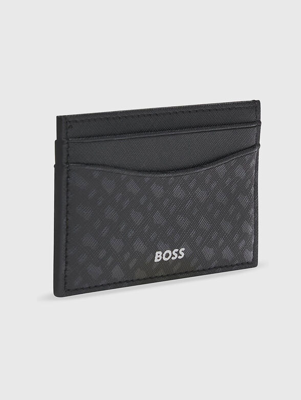 Card holder with monogram logo print - 3