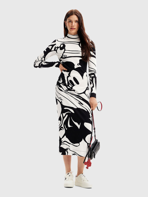 Mickey Mouse print dress - 1