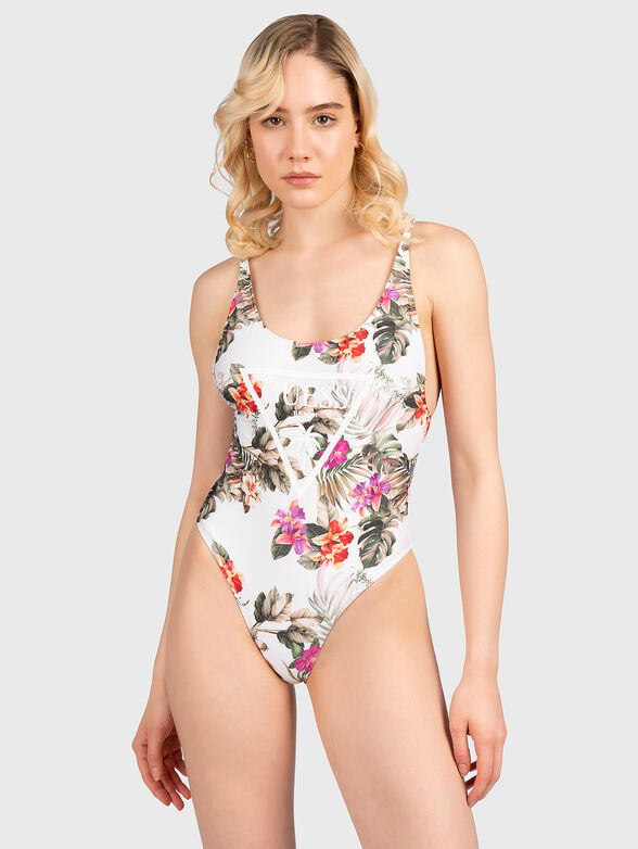 Animal print one-piece swimsuit - 1