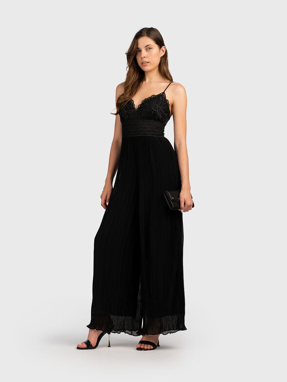AMIAH black pleated jumpsuit - 1