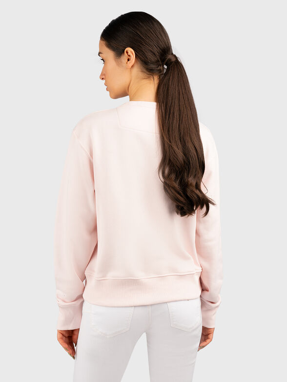 Logo print sweatshirt in pink - 3