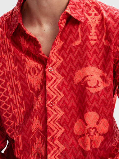 DAVID shirt with geometric texture - 5