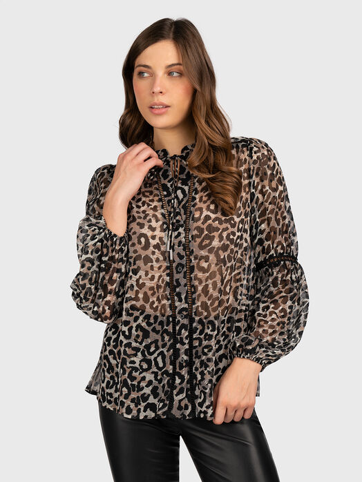 JOSETTE blouse with animal print