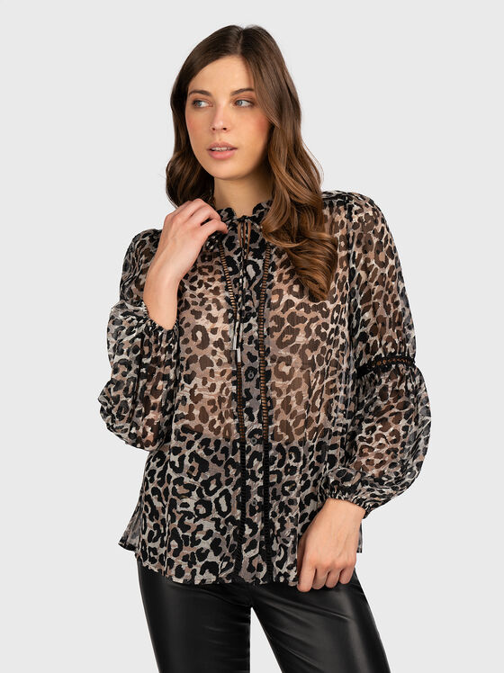 JOSETTE blouse with animal print - 1