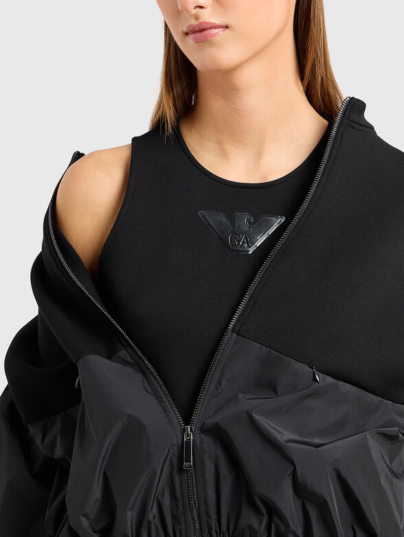 Black top with logo accent - 4
