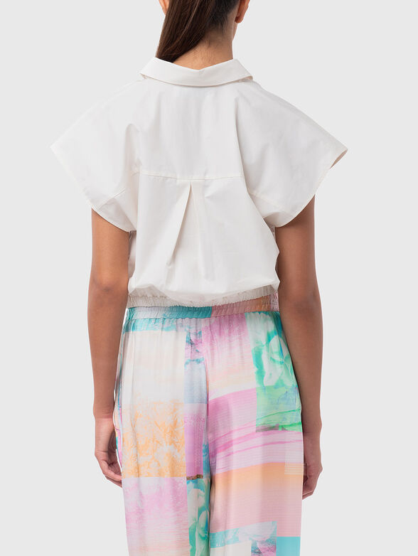 Shirt with short sleeves and elastic - 3