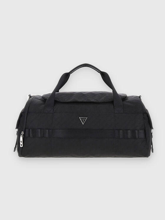 VENEZIA black duffle bag with logo detail - 1