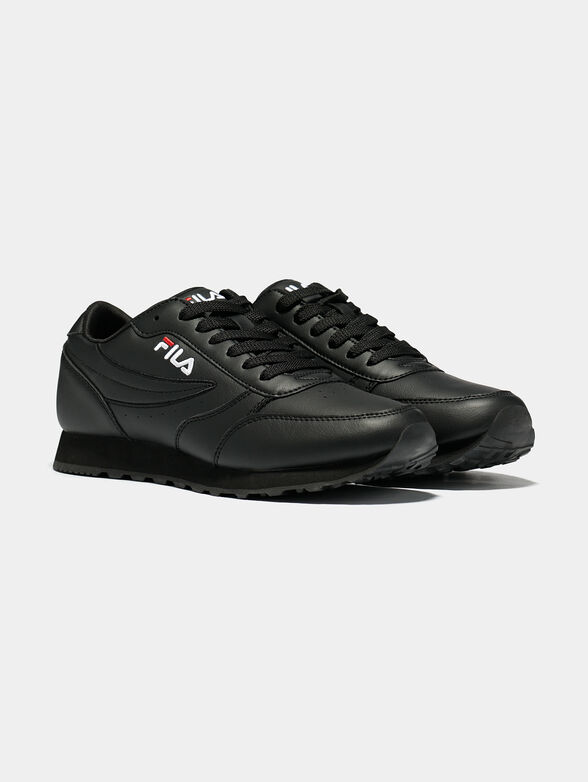 ORBIT JOGGER LOW Black sneakers with logo embroideries - 2