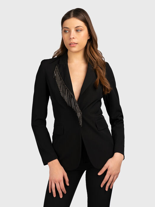 Black blazer with accent detail
