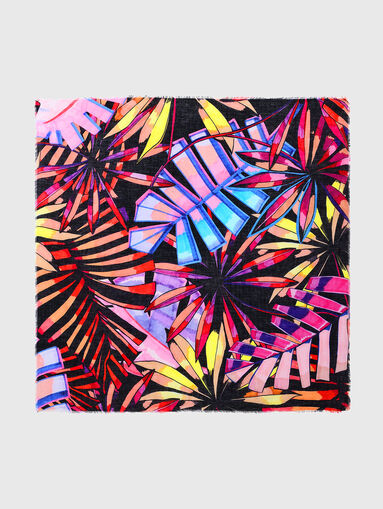 BEACH TIME scarf with flroal print - 3