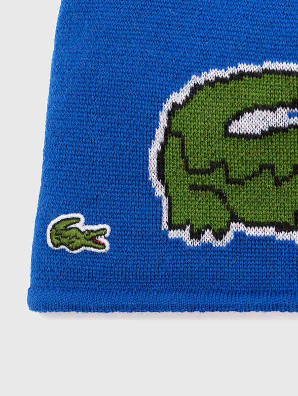 Knitted wool hat with logo - 2