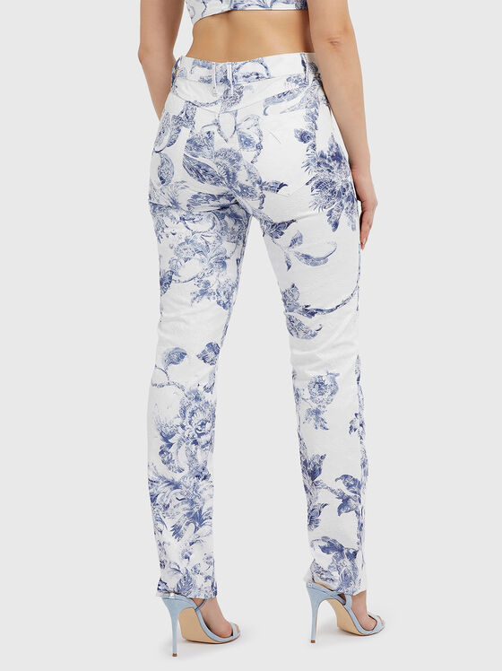 Pantaloni cu imprimeu floral - 2