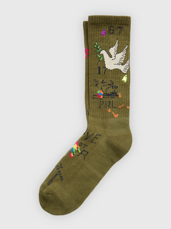 PEACE & LOVE socks - 1