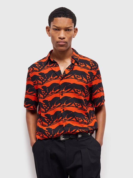 Shirt with accent print - 1