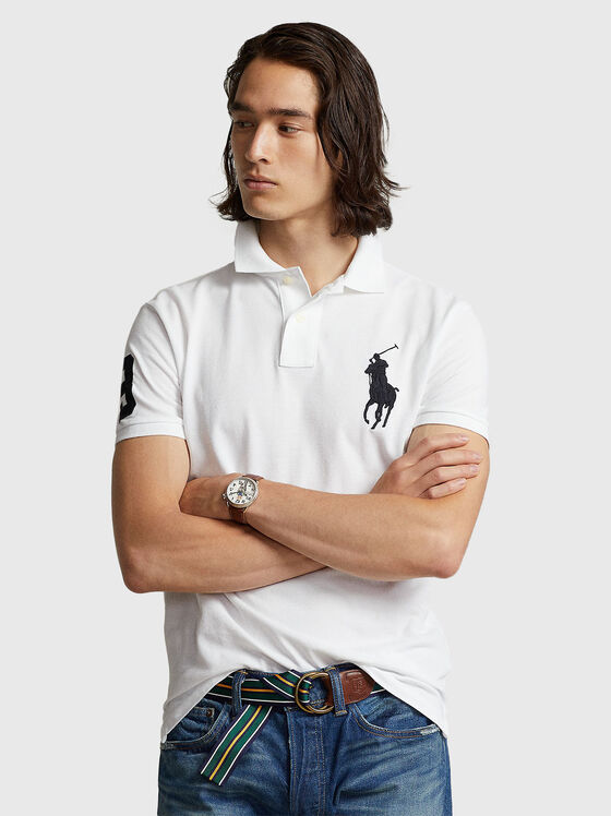 Tricou polo cu logo contrastant - 1