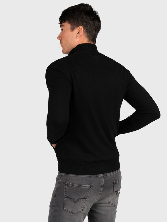 ORVAL cardigan with zip and embroidered logo - 3