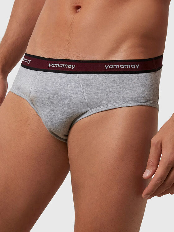 NEW FASHION COLOR black briefs with logo - 1