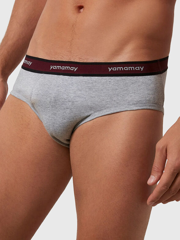 NEW FASHION COLOR black briefs with logo - 1