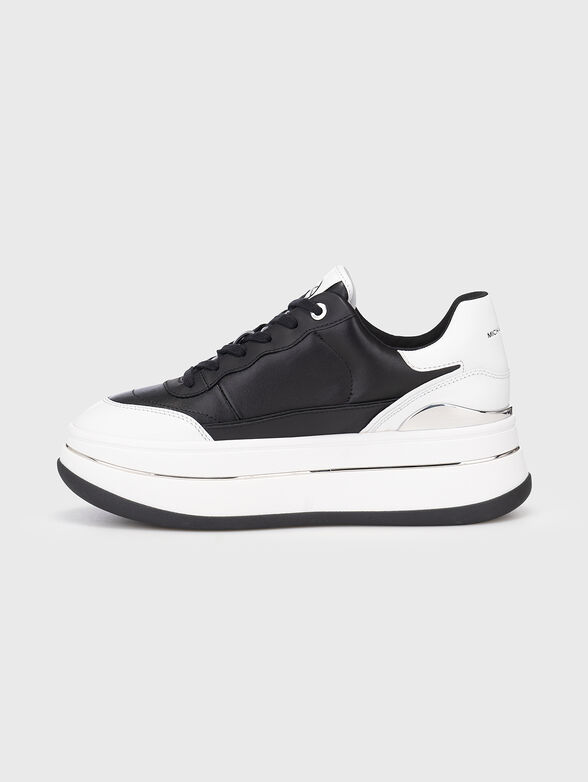 HAYES leather sneakers on platform - 4