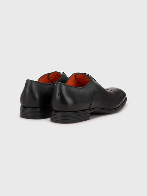 BACKYARD black leather shoes - 3