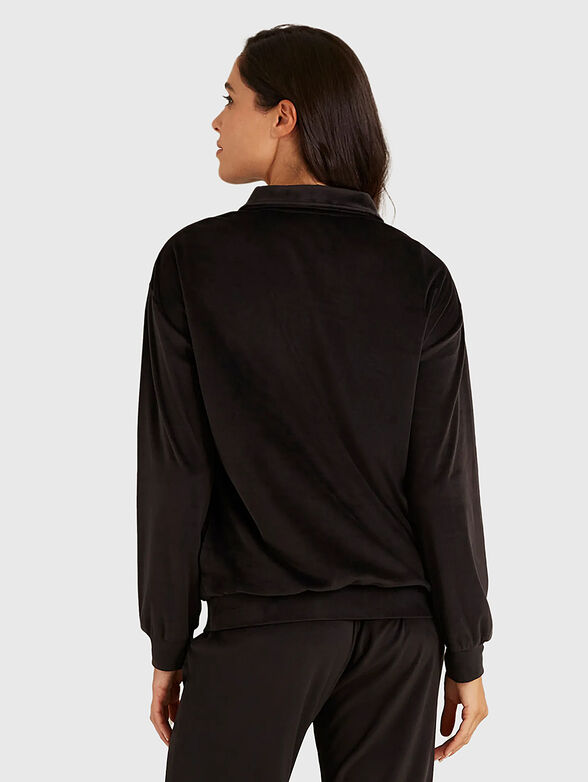 SHEER black sweatshirt - 2