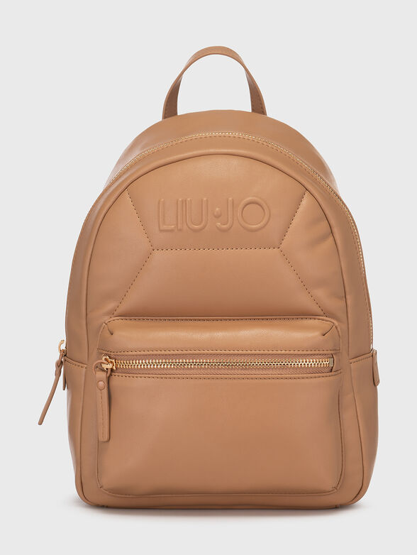 Black backpack with logo accent - 1
