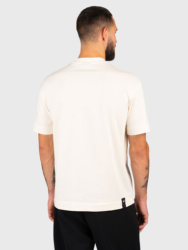 Logo embroidered cotton T-shirt - 3
