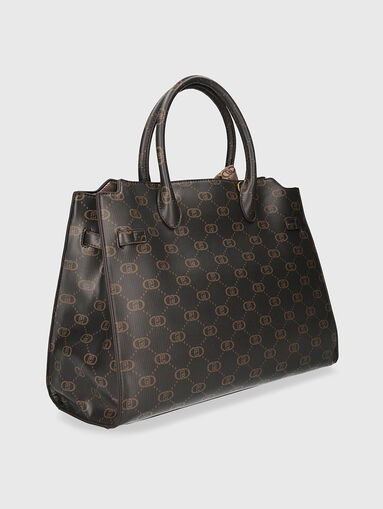 BOSTON large bag with monogram print - 3