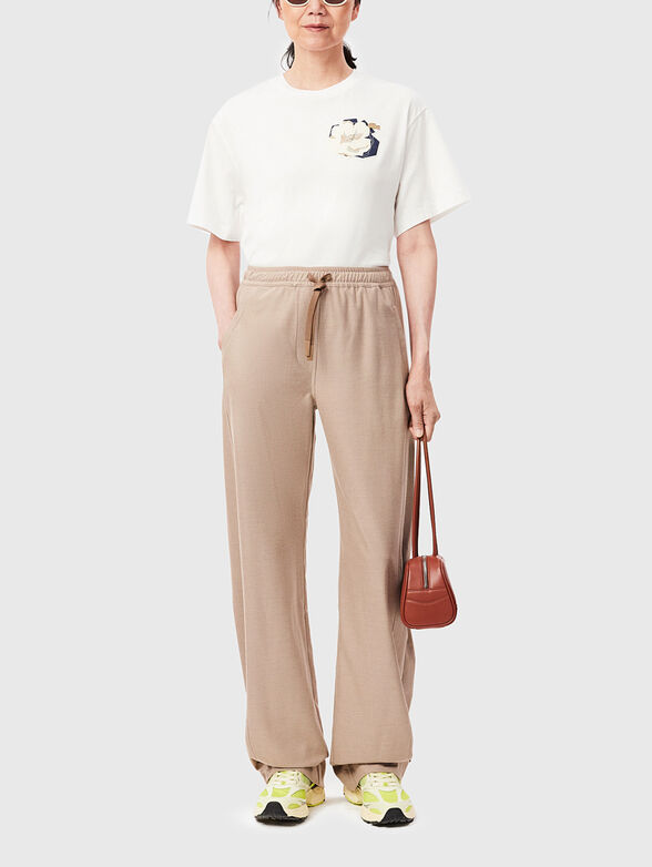 Wide legs beige pants - 3