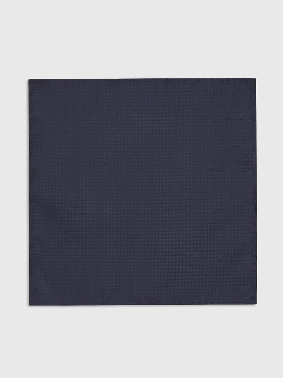 Dark blue silk handkerchief  - 1