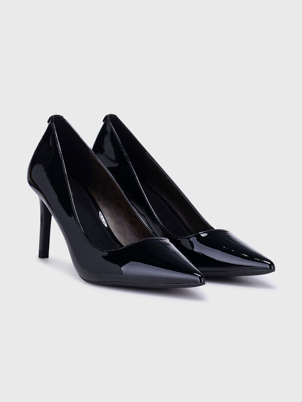 ALINA black heeled shoes with lacquer effect - 2