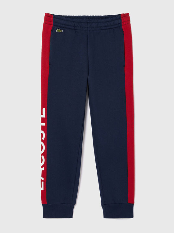 Sports trousers with logo accent  - 1