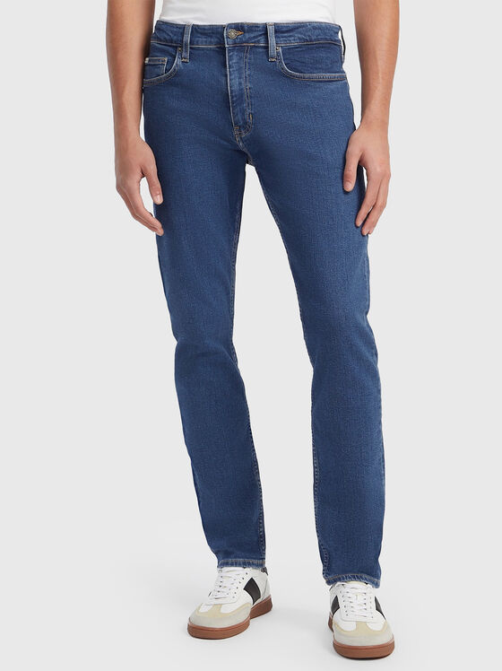 Blue slim jeans - 1