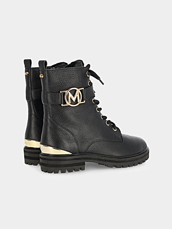 KYANA black leather ankle boots - 4