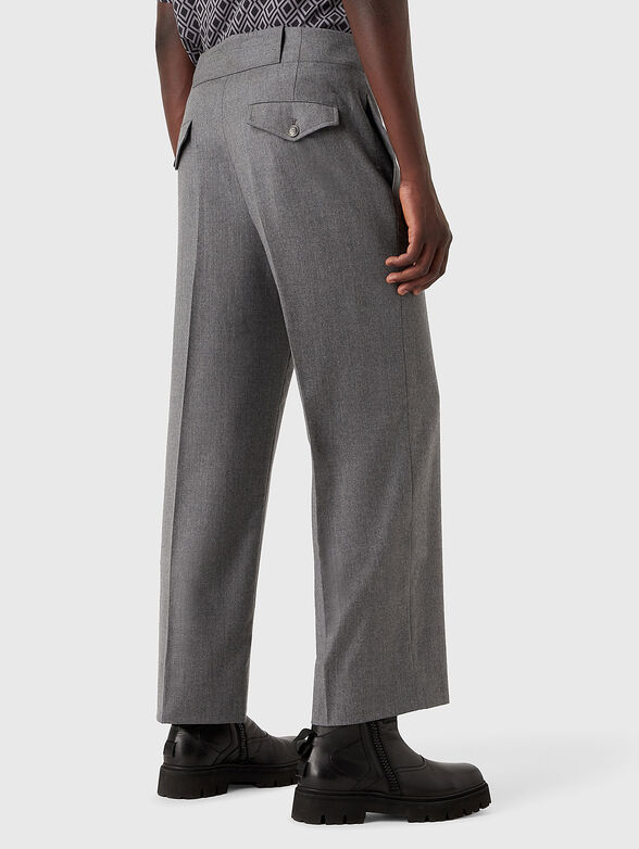 Wool and cashmere straight trousers - 2