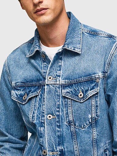 PINNERS blue denim jacket - 5