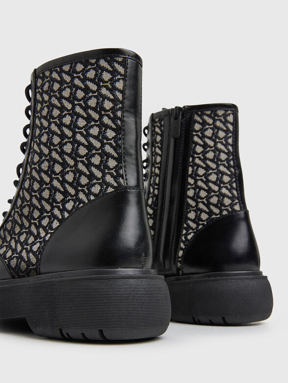 YOKO JACQUARD black boots - 3