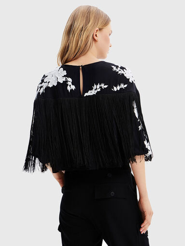 Blouse with accent fringes - 3