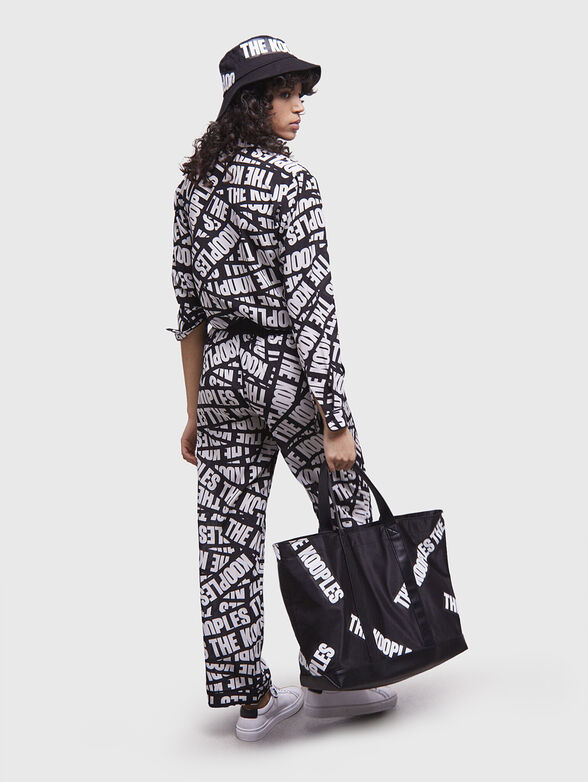 Pants with monogram logo print - 4