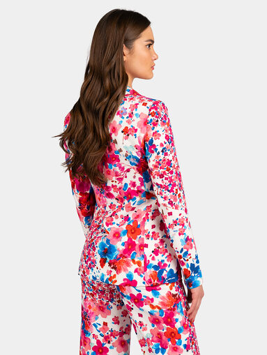 Blazer with floral motifs - 3